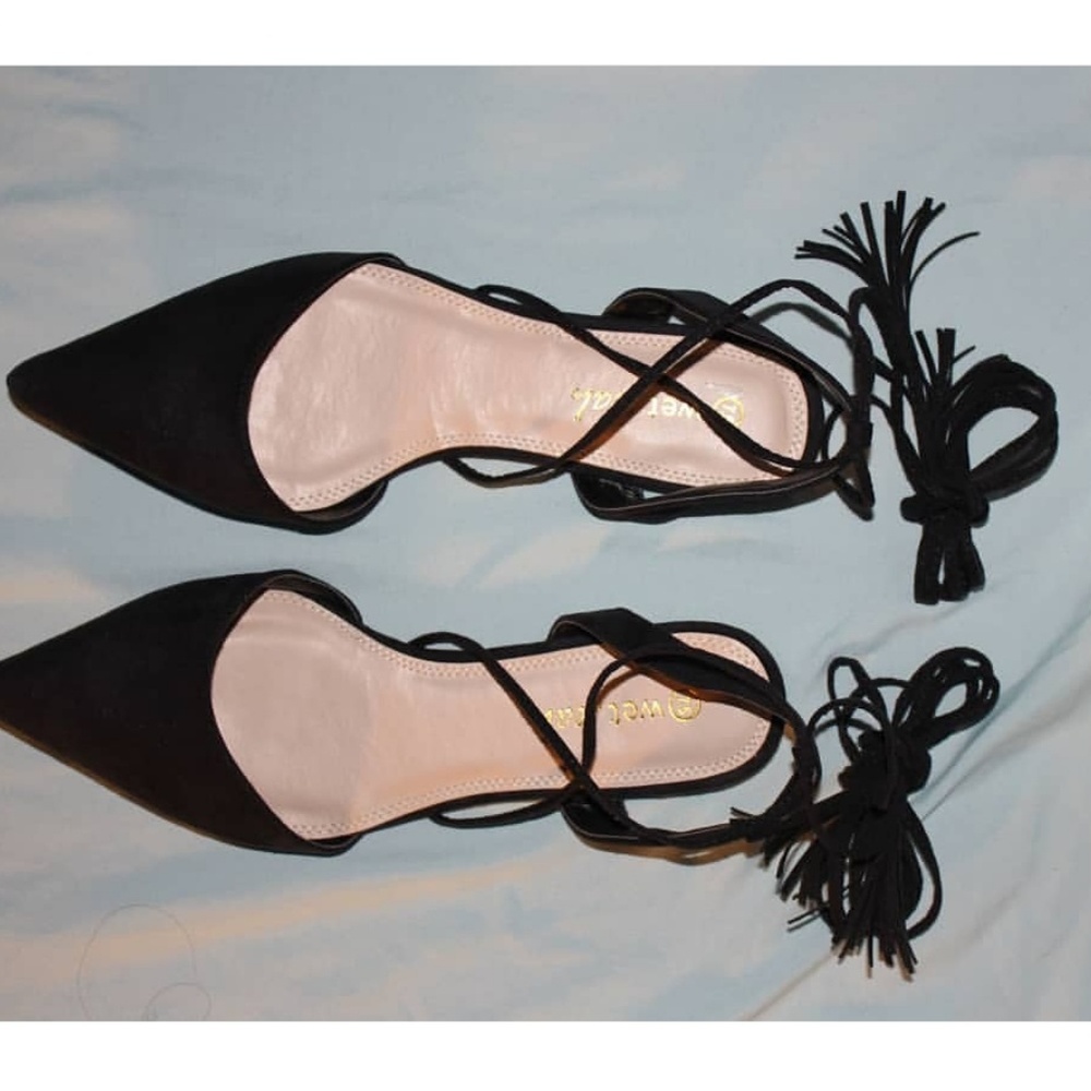 Lace Up Ballet Flats